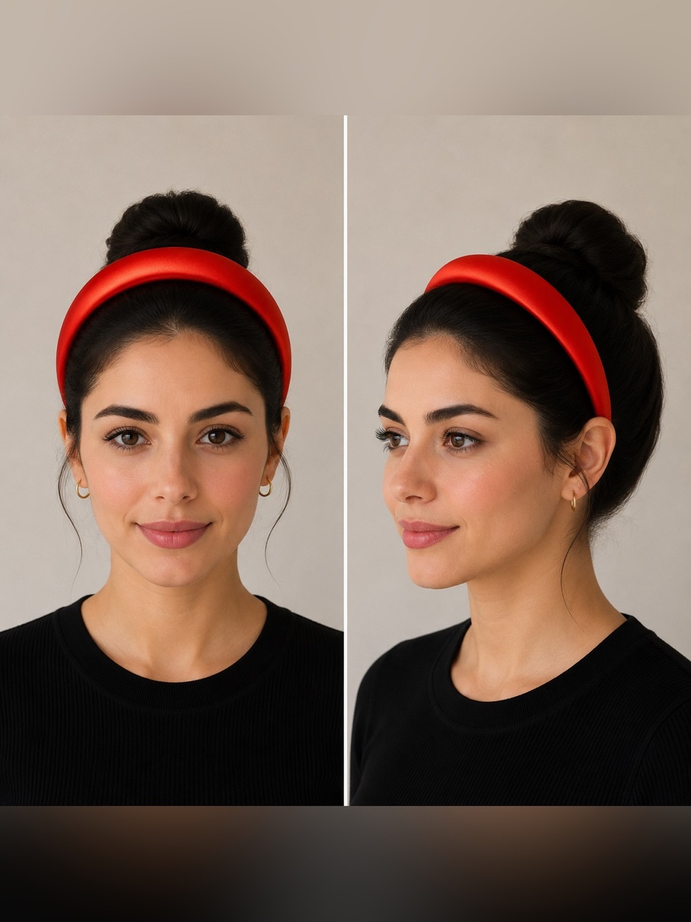 Red Padded Headband - Women Accessories